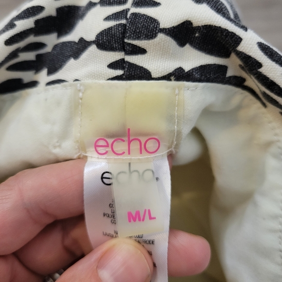 Echo women's neutral print bucket hat - Picture 4 of 9